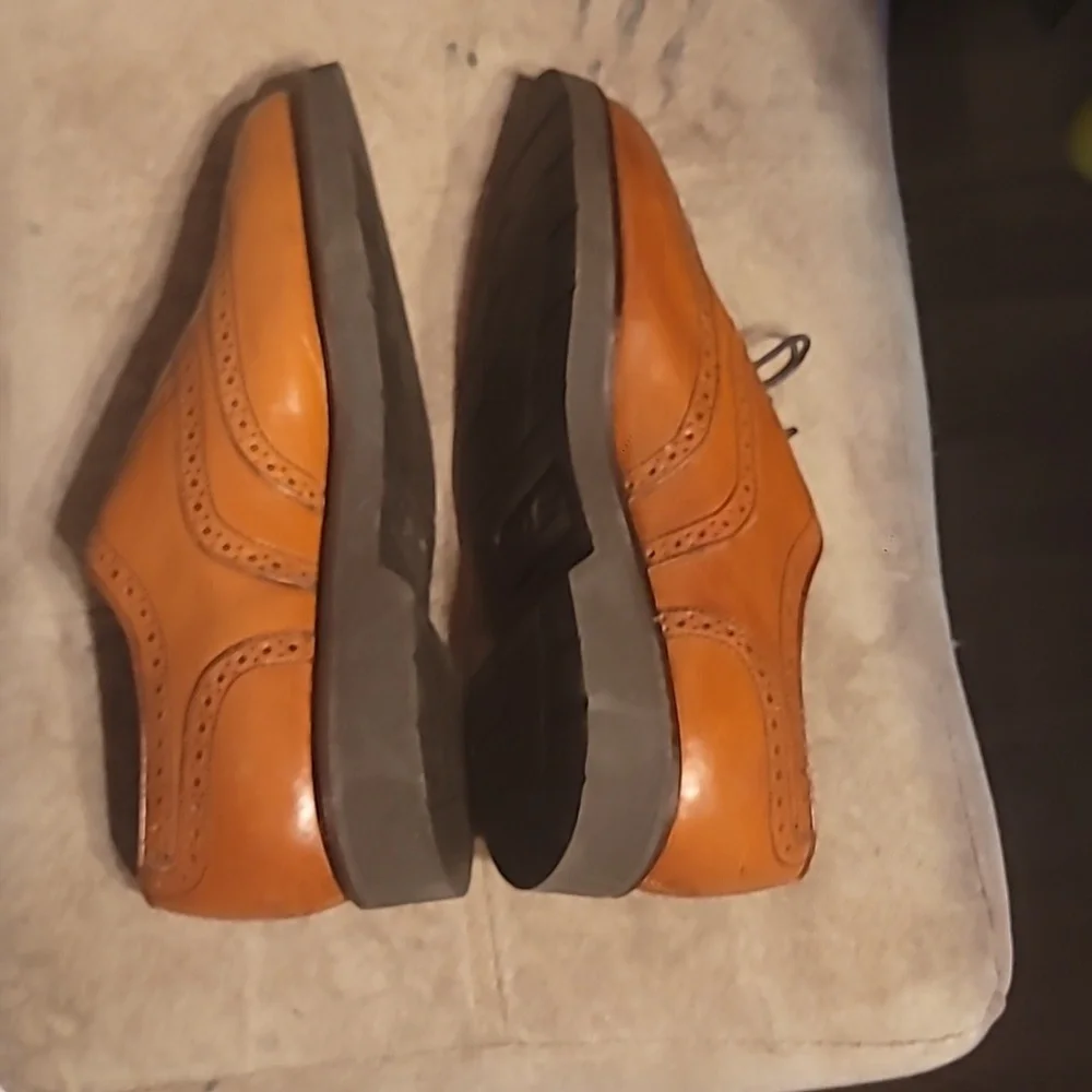 VINTAGE FRENCH SHRINER ST. LOUIS LEATHER DRESS SHOES Size 7m - Picture 5 of 8